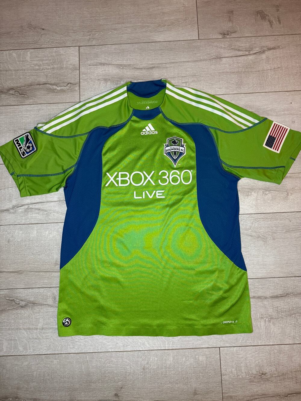 Adidas Seattle Sounders FC 2009 Inaugural Home Jersey XL Xbox 360 Formotion MLS